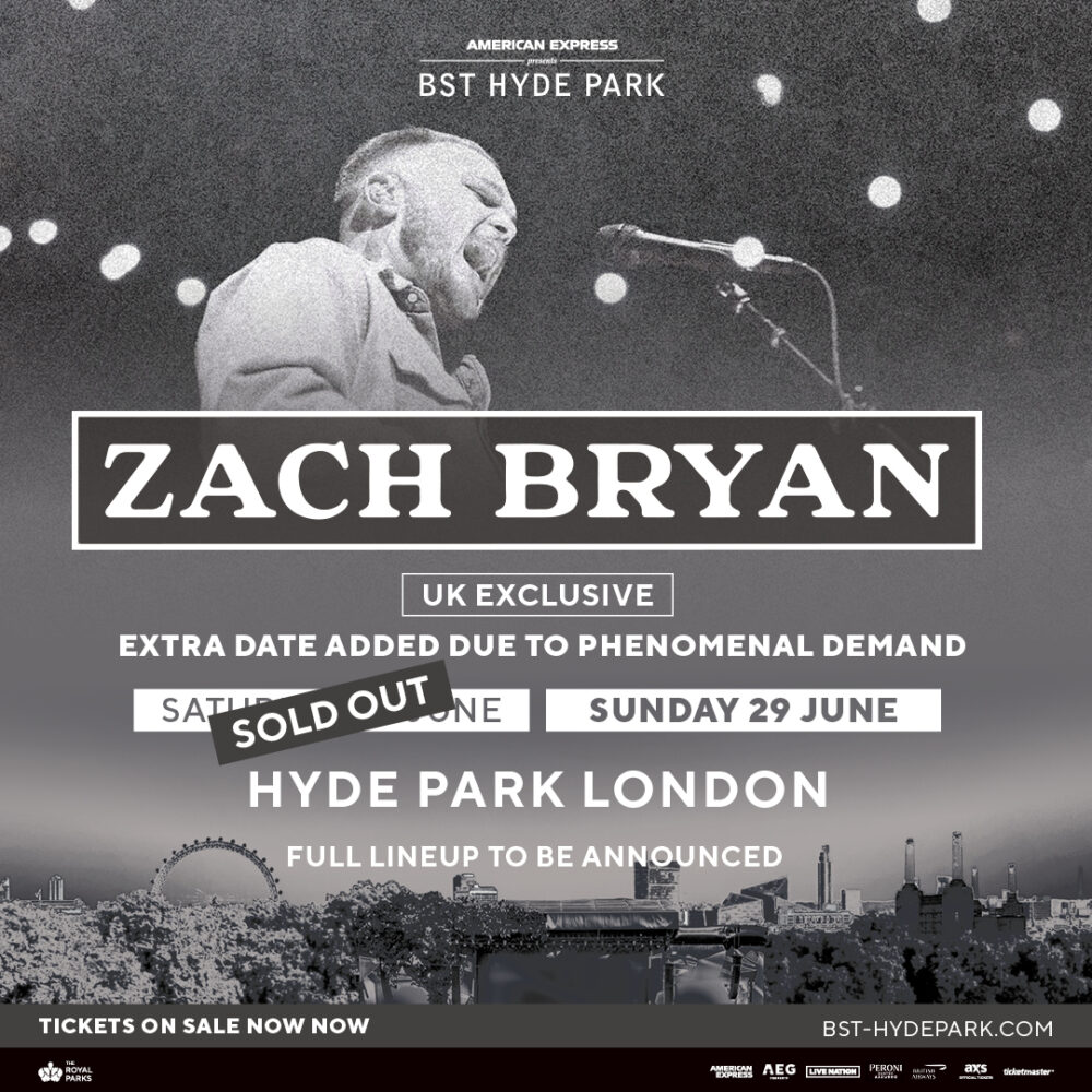 American Express Presents BST Hyde Park Zach Bryan Absolute Radio