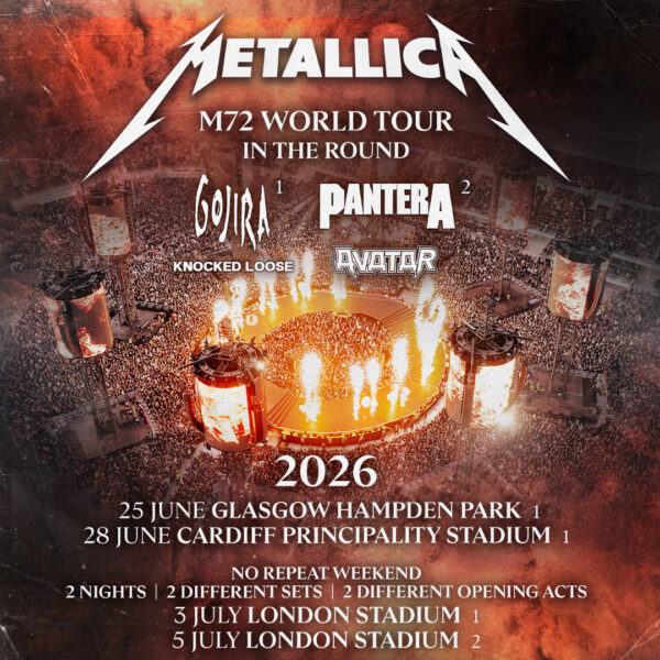 Metallica's 2026 UK tour